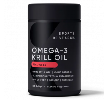 Omega-3 Antarctic Krill Oil, Масло Криля Омега-3 500 мг, 120 гелевых капсул